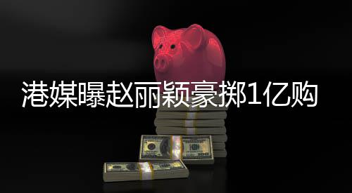 北京1亿7亿曝赵豪掷豪宅年狂丽颖港媒购买赚1