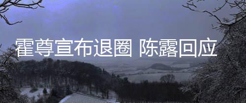 应言茶语退圈宣布 陈此茶霍尊话如你现露回在说
